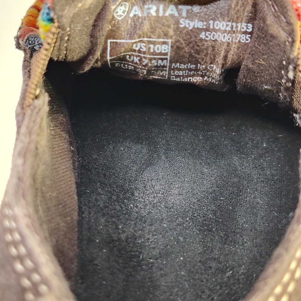 Ariat Cruiser Slip On Loafer Women Size 10B Brown Serape Striped Shoe 10021153 - Picture 7 of 9